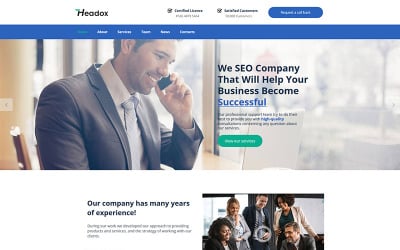 Headox - Consulting Services Moto CMS HTML Template