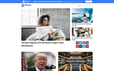 24.Storycle lite - Portal de notícias multiuso WordPress Elementor Theme