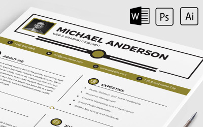 Modello di curriculum di Michael Anderson