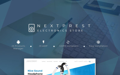 Nextprest - Elektronikbutik Clean Bootstrap E-handel PrestaShop-tema