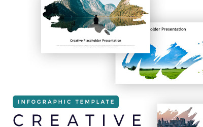 Presentación creativa de marcador de posición: plantilla de PowerPoint infográfica