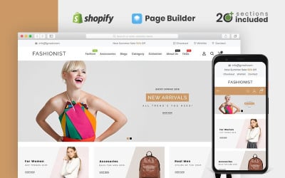 Responsive Fashionist Multipurpose Shopify Theme #79872