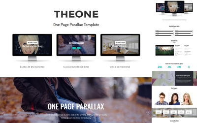 Theone - šablona Joomla s paralaxou pro jednu stránku