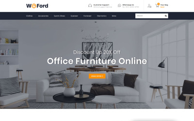 WoFord - Tema PrestaShop del negozio di arredamento e arredamento