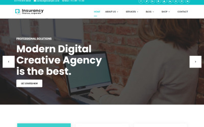 Assurance - Entreprise d&amp;#39;assurance avec le modèle Joomla 5 de Page Builder