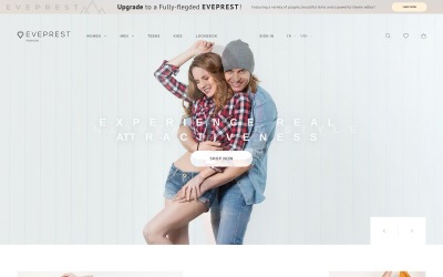 Eveprest - Darmowy, czysty motyw Bootstrap Ecommerce PrestaShop