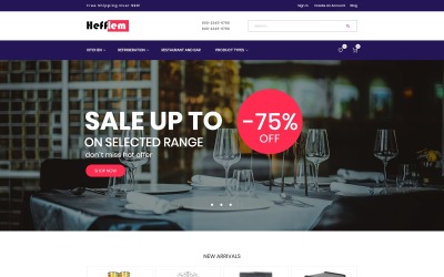 Hefflem - Kitchen Furniture Ecommerce Template Magento sablon 79914