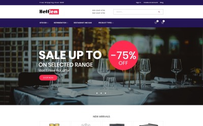Hefflem - Modello di e-commerce per mobili da cucina Tema Magento