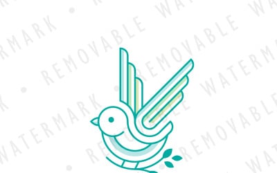 Modèle de logo oiseau d&amp;#39;espoir