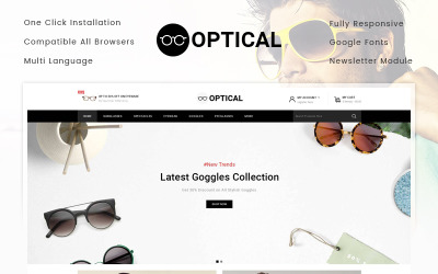 Plantilla OpenCart "Optical - Eye Glasses Store" #79900