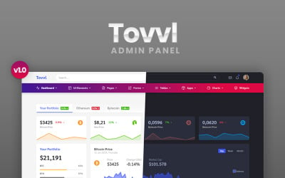 Tovvl - Bootstrap 4 Responsive Dashboard Admin Template