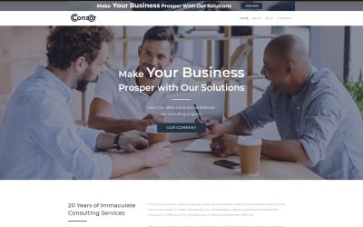 Consor lite — тема WordPress Elementor для бизнес-консалтинга
