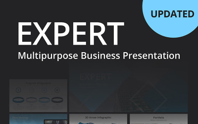 "Expert Business" - PowerPoint шаблон №80005