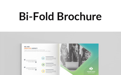 Leistungsstarke Bi-Fold-Broschüre - Corporate Identity-Vorlage