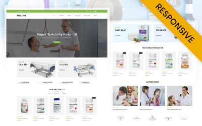 Medxine - Drugs Store OpenCart Template