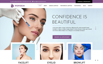 Wow Skin - Hudvård PSD-mall
