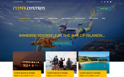 Climb Control - шаблон PSD для пригодницьких подорожей