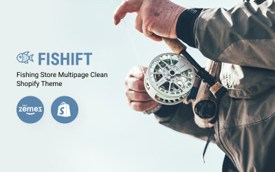 Fishift - Tema de Shopify limpio de varias páginas de la tienda de pesca