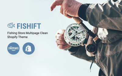 Fishift - Tema Multipage Clean Shopify da Loja de Pesca