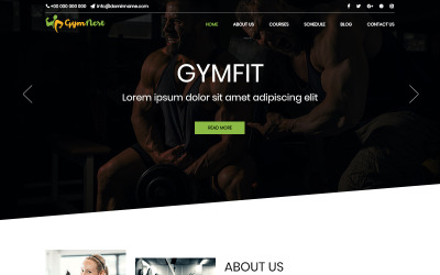 Gymnest-健身房PSD模板
