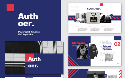 Modello PowerPoint moderno d&amp;#39;autore