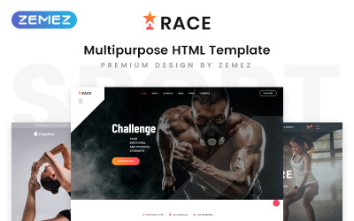 Modello Siti Web Responsive #80174 "Race - Sports Event Creative Multipurpose HTML5"