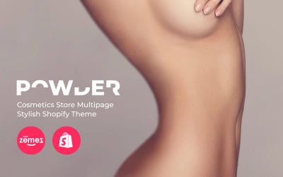 POWDER - Косметичний магазин Багатосторінкова стильна тема Shopify