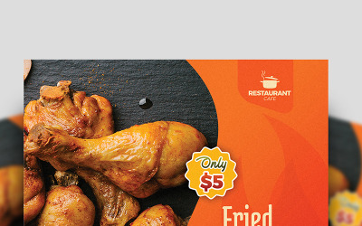Restaurant Flyer - Vorlage für Corporate Identity