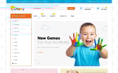 Cutezy - Kids & Toys Store OpenCart Template