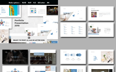 Modello PowerPoint di presentazione manuale del marchio