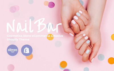 Nail Bar - магазин косметики eCommerce Creative Shopify Theme