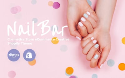 Nail Bar - Tema Shopify creativo per e-commerce del negozio di cosmetici