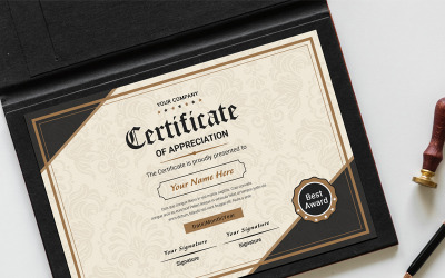 Classic Appreciation Certificate Template 80389
