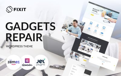 Fixit: reparación de gadgets, tema moderno multipropósito de WordPress Elementor