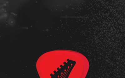 Guitarino - Modelo de logotipo da Guitar Music Shop