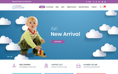 Kidz Zone - PSD-mall för barnmode