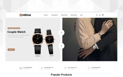 OnTime - шаблон OpenCart магазина часов
