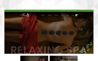 Thaye - OpenCart-sjabloon voor massagesalon
