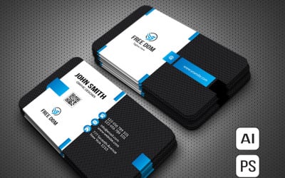 EPS &amp; PSD Modern Business card - Corporate Identity Template