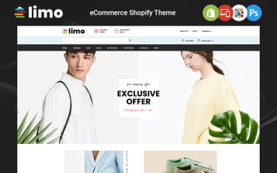 Limo – szekcionált többcélú bolt Shopify téma