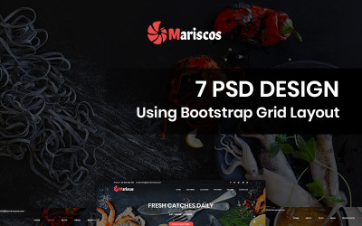 Mariscos - Modelo PSD de Marisqueira