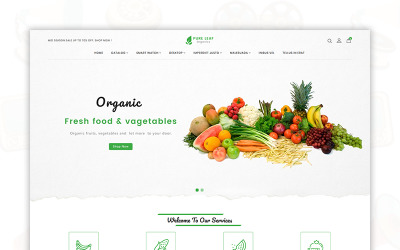 OpenCart Vorlage namens "Pure Leaf - The Shopping Mall" #80477