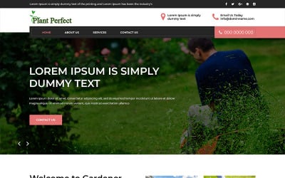 Plant Perfect - Kertészeti PSD sablon