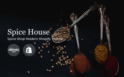 Responsivt Spice House - Spice Shop Modern Shopify Theme Shopify-tema #80431