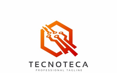 Technologies Hexagon Electronic Logo Template