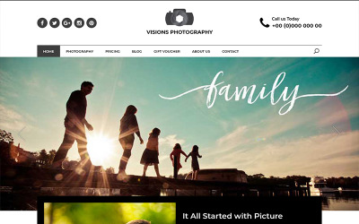Visions Photography - Fotografie PSD-sjabloon