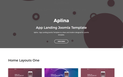 Aplina - Шаблон Joomla для лендинга приложения