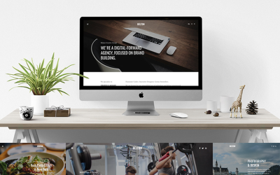 Belton - Minimal svartvit Joomla 4-mall