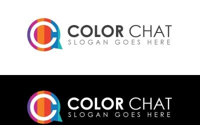 Color Chat Logo Template
