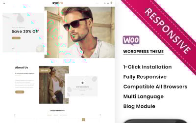 Eyetra - Tema WooCommerce de la tienda de gafas